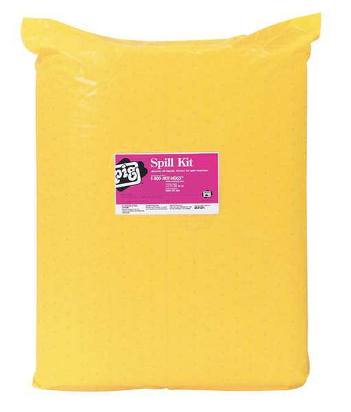 Spill Kit Refill, Chem/Hazmat, Yellow