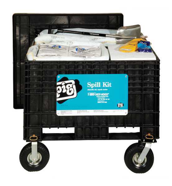 Spill Kit, Oil-Based Liquids, Black