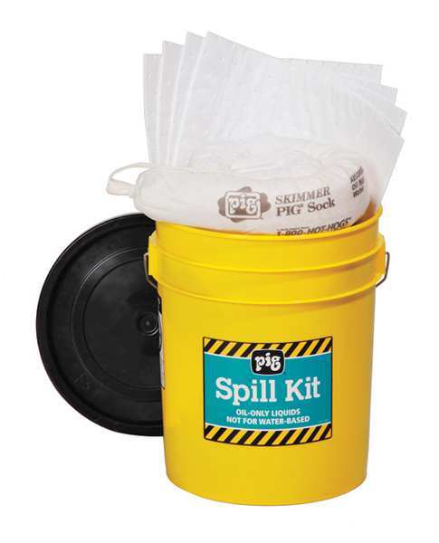 PIG Spill Kit, Oil-Based Liquids, Yellow