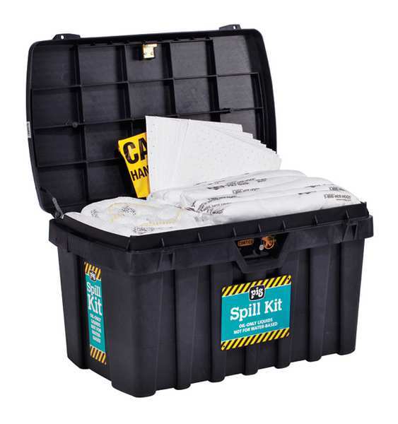 Spill Kit, Oil-Based Liquids, Black