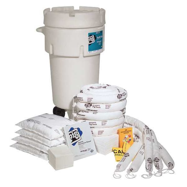 Spill Kit, Oil-Based Liquids, White