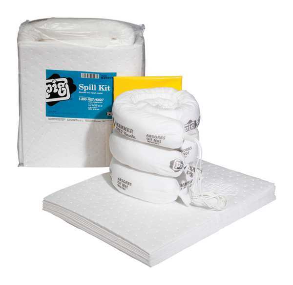 Spill Kit, Oil-Based Liquids, Clear