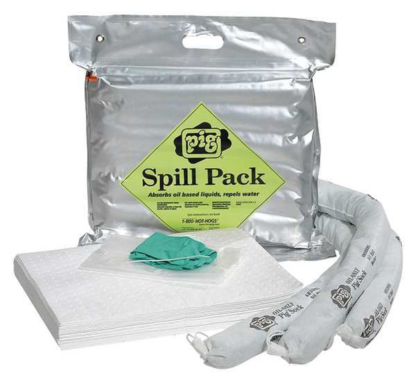 Spill Kit, Oil-Based Liquids, Silver