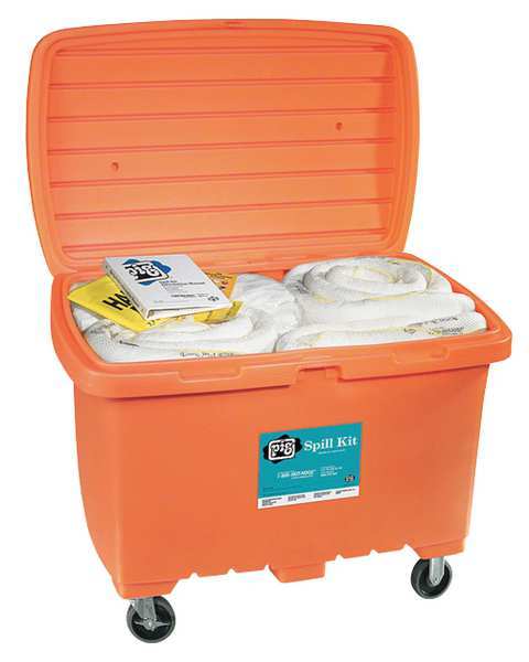 Spill Kit, Oil-Based Liquids, Orange