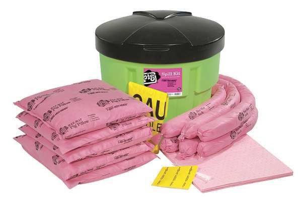 Spill Kit, Chem/Hazmat, Green