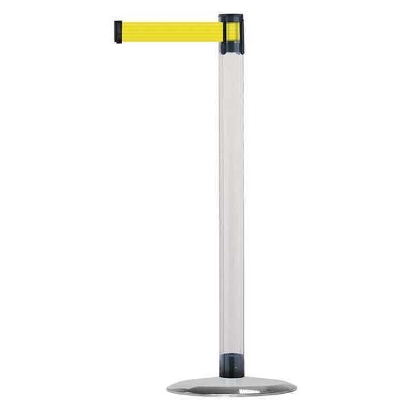 Barrier Post with Belt, Metal, 13 ft. L