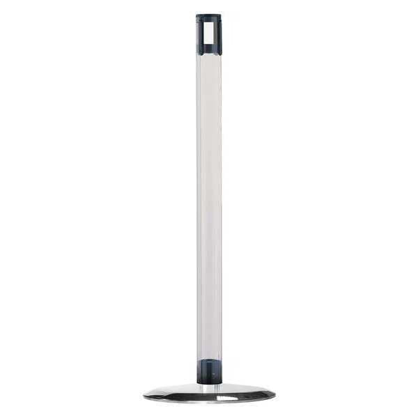 Receiver Post, 38 In H, Polished Chrome