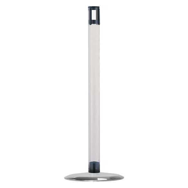 Receiver Post, 38 In H, Satin Chrome
