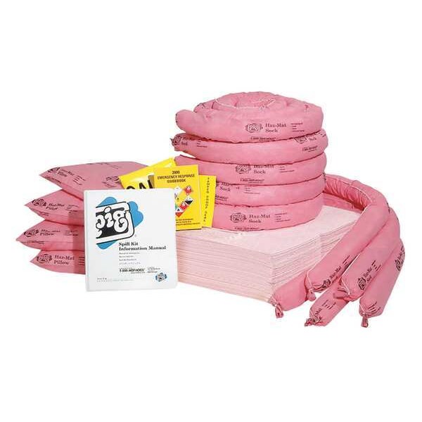Spill Kit Refill, Chem/Hazmat, Pink
