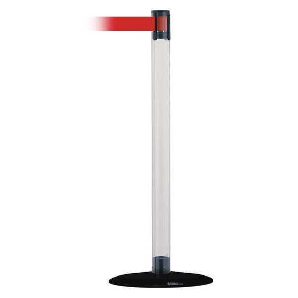 Barrier Post with Belt, 7-1/2 ft. L, Red
