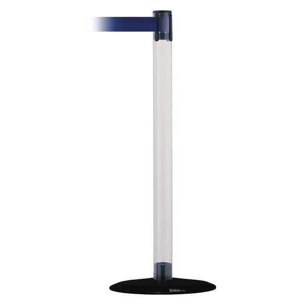 Barrier Post with Belt, 7-1/2 ft. L, Blue