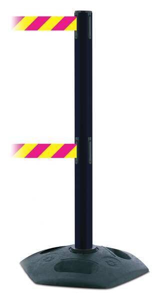 Barrier Post with Belt, Heavy Duty Rubber