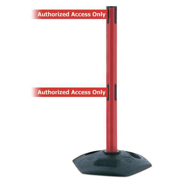 Barrier Post with Belt, Heavy Duty Rubber