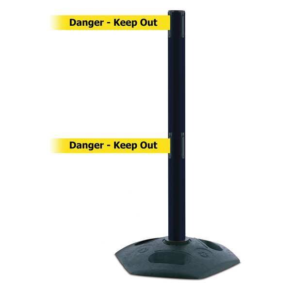 Barrier Post with Belt, 38 In. H, 13 ft. L