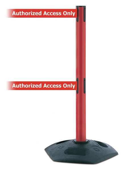 Barrier Post with Belt, 38 In. H, 13 ft. L