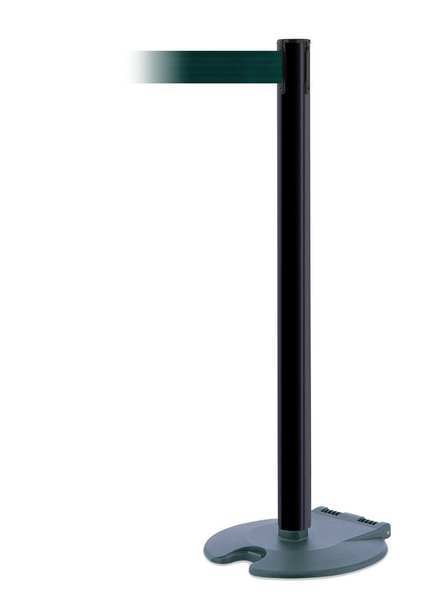 Barrier Post with Belt, Wheeled, 13 ft. L
