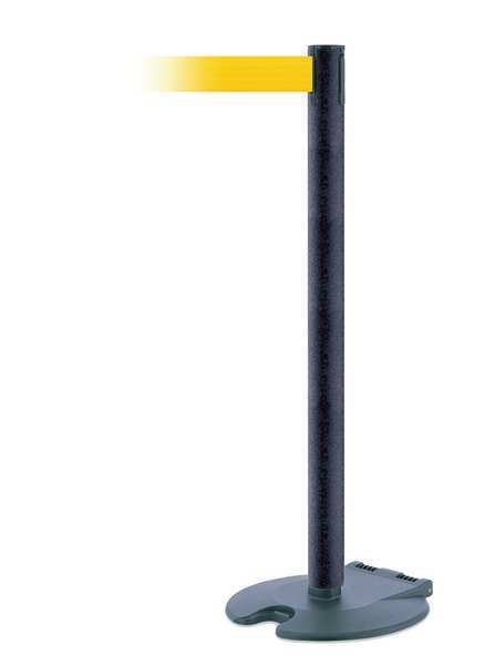Barrier Post with Belt, Wheeled, 13 ft. L