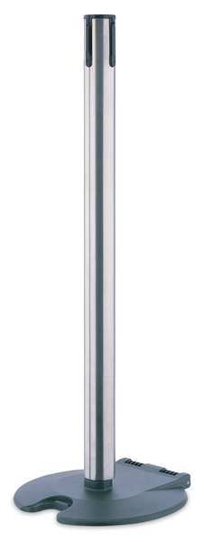 Receiver Post, 38 In H, Satin Chrome