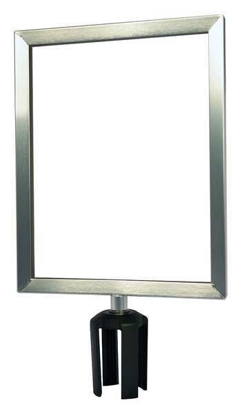 Sign Frame, 14 x 11 In, Satin Chrome