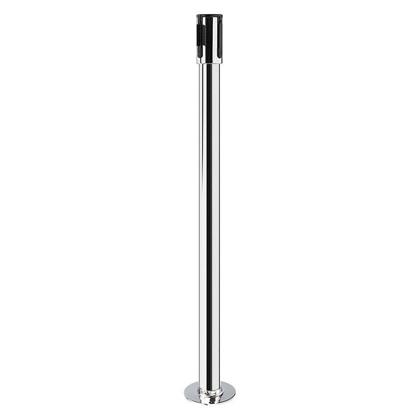 Receiver Post, 40-1/2In H, Polished Chrome