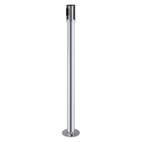 Receiver Post, 40-1/2 In H, Satin Chrome