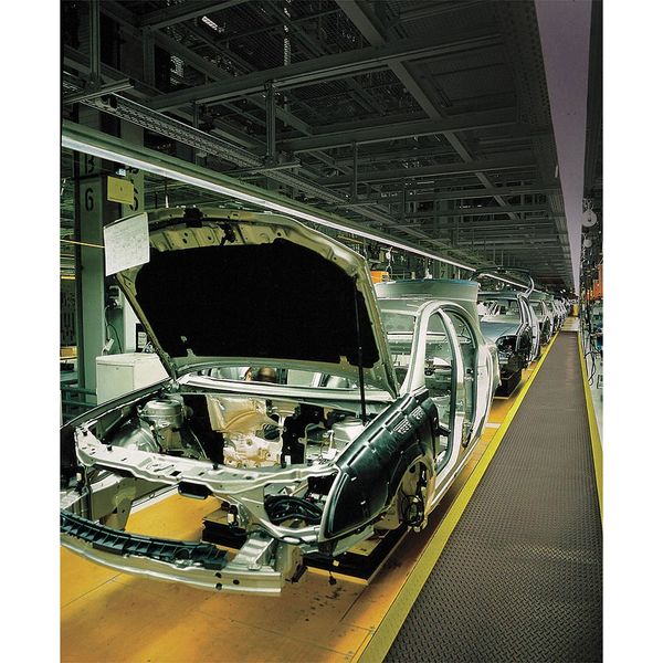Antifatigue Mat, Black, 5 ft. L x 3 ft. W, Diamond Plate Surface Pattern, 1