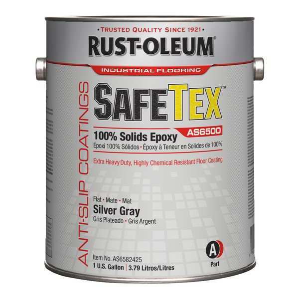1 gal Floor Coating, Gloss Finish, Silver Gray, Solvent Base