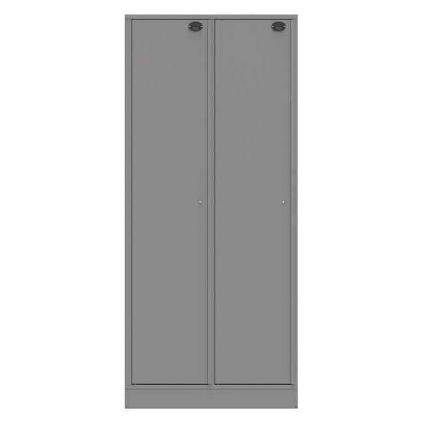 Evidence Locker, 36inW, Gray, 2Compartments