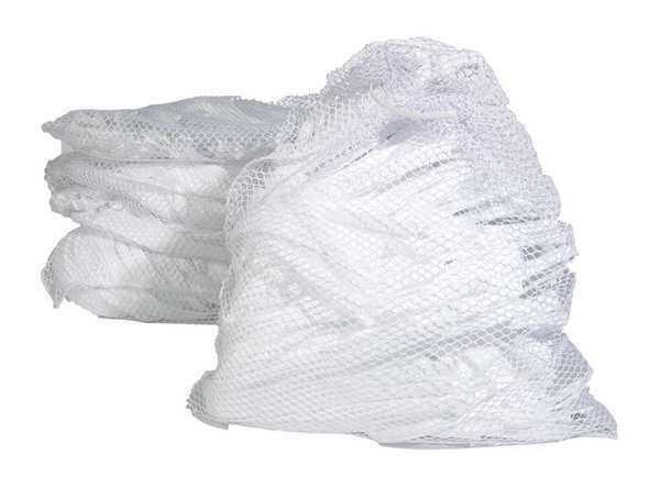 Sorbents, 10 gal. Oil Absorbed, White, Polyester, 10 PK