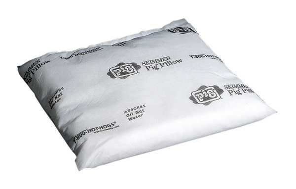 Sorbents, 10 gal. Oil Absorbed, White, Polypropylene, 10 PK