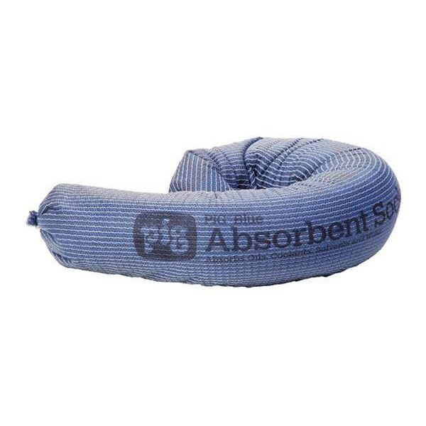 Sorbents, 20 gal/pk; 0.375 gal/sock, Universal Absorbed, Blue, Polypropylene, 55 PK
