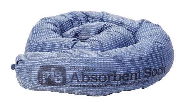 Sorbents, 9 gal/pk; 0.7421 gal/sock, Universal Absorbed, Blue, Vermiculite, 12 PK