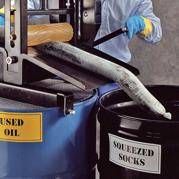 Sorbents, 17 gal/pk; 0.5 gal/sock, Universal Absorbed, Gray, Polypropylene, 35 PK