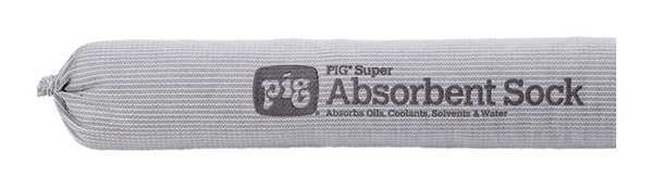Sorbents, 17 gal/pk; 0.5 gal/sock, Universal Absorbed, Gray, Polypropylene, 35 PK