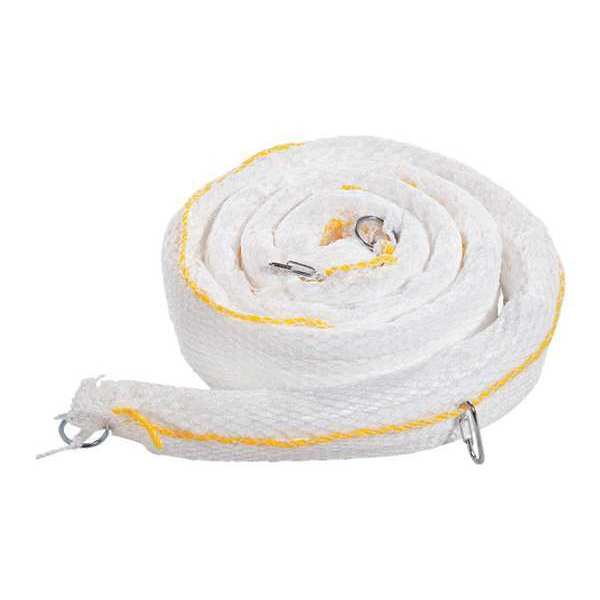 Sorbents, 16 gal. Oil Absorbed, White, Polyester, 8 PK