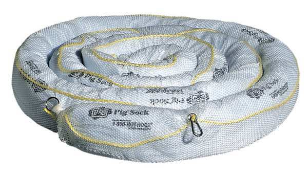 Sorbents, 24 gal. Oil Absorbed, White, Polypropylene, 2 PK