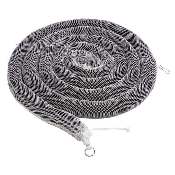 Sorbents, 16 gal. Oil Absorbed, Black, White, Polyester, 4 PK
