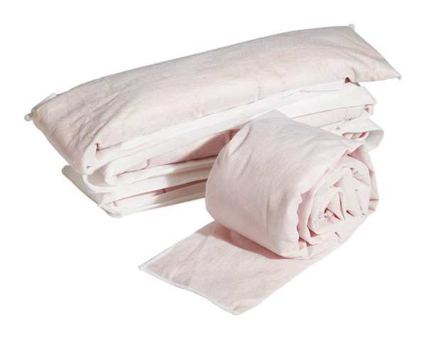 Sorbents, 1 gal/pk; 0.375 gal/sock, Bases Absorbed, Pink, Polypropylene, 4 PK
