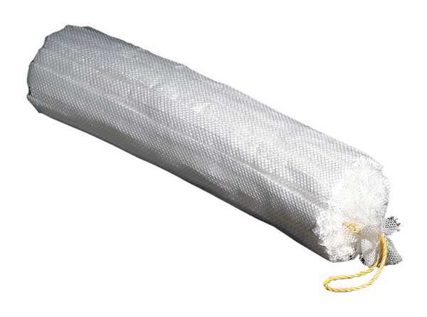 Sorbents, 20 gal/pk; 3 gal/sock, Oil Absorbed, White, Polypropylene, 6 PK