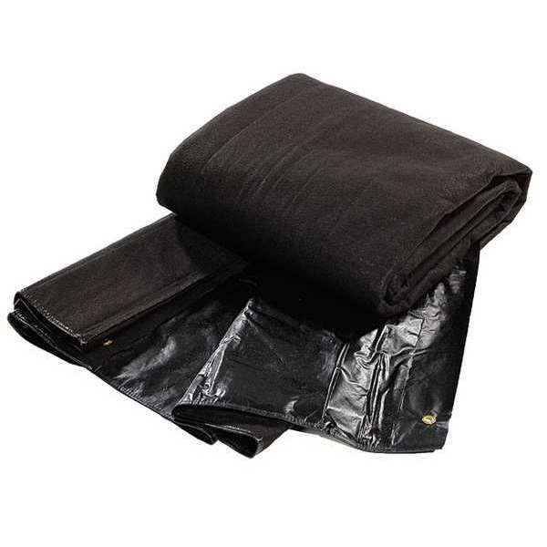 Sorbents, 12 gal/pk, 12 gal/pad, Oil Absorbed, Black, Polyethylene, Polypropylene