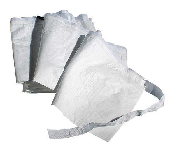 Sorbents, 3.9 gal. Oil Absorbed, White, Nylon, Polypropylene