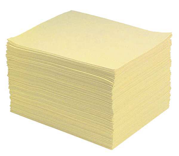 Sorbents, 22 gal. Universal Absorbed, Yellow, Polypropylene, 200 PK