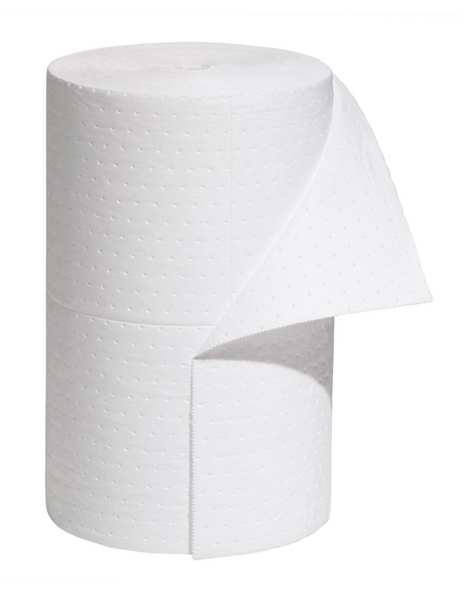 Sorbents, 32.4 gal. Oil Absorbed, White, Polypropylene