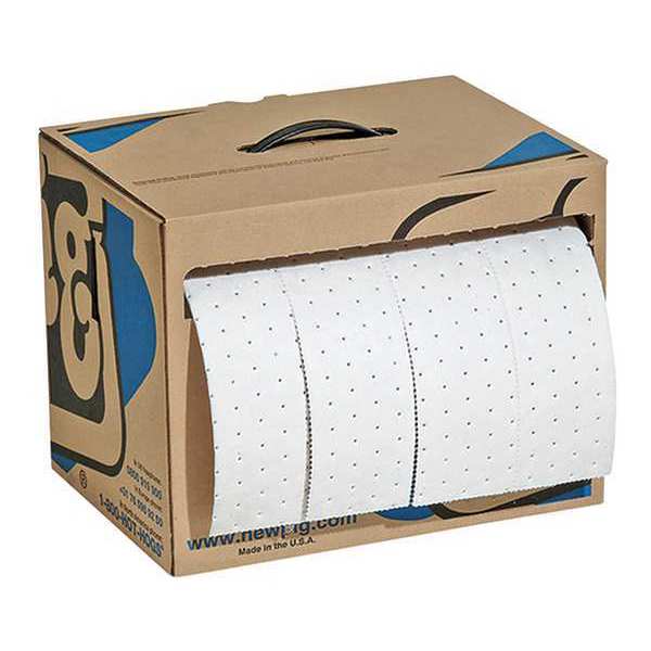 Sorbents, 8 gal/pk, 7.9 gal/pad, Oil Absorbed, White, Polypropylene