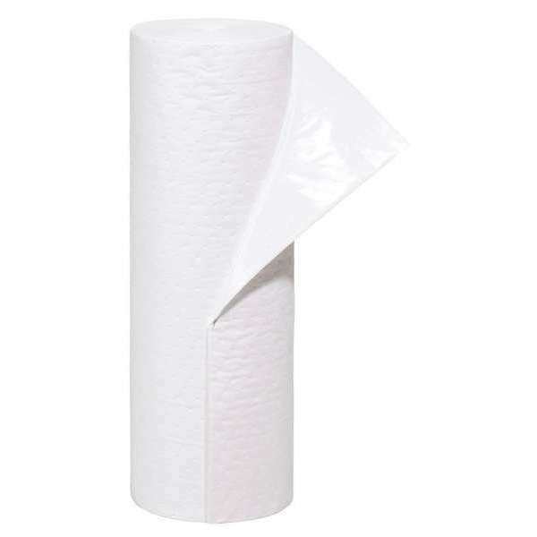 Sorbents, 20 gal/pk, 20.5 gal/pad, Oil Absorbed, White, Polypropylene