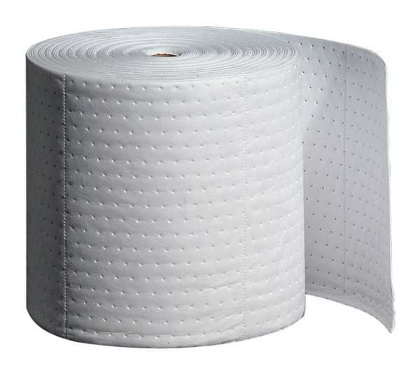 Sorbents, 16.5 gal. Oil Absorbed, White, Polypropylene