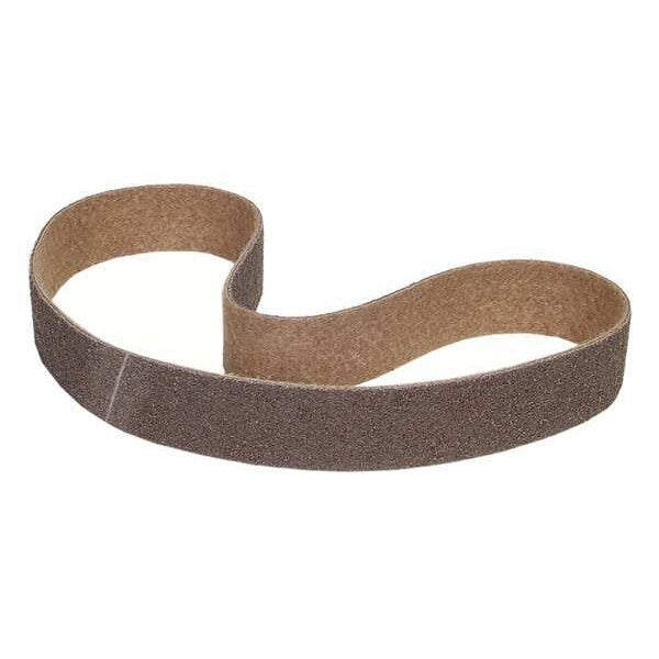 Sanding Belt, 1 in W, 42 in L, Non-Woven, Aluminum Oxide, 80 Grit, Medium, Merit Surface Prep