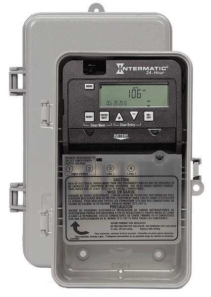Electronic Timer, 24 hr, SPST-NO