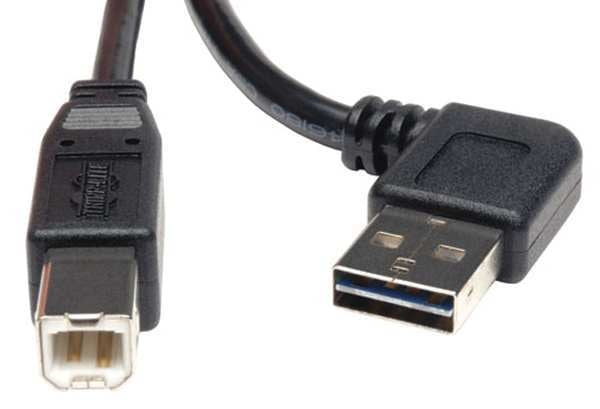 Reversible USB Cable, Black, 6 ft.