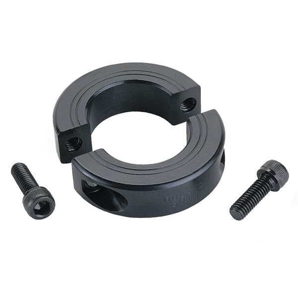 Shaft Collar, Clamp, 2Pc, 3/8 In, Steel